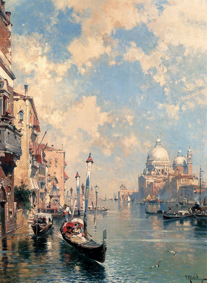 The Grand Canal, Venice painting - Franz Richard Unterberger The Grand Canal, Venice art painting